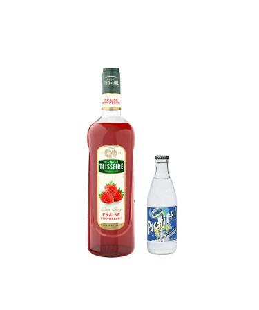 Wine And More Syrup & Lemonade Set: Strawberry Syrup 1 L Pschitt-Lemonade (24 x 33 cl)