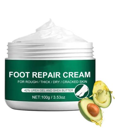 Urea Foot Cream 42% Cracked Heel Repair Cream For Feet & Hand Urea Cream Feet Hard Skin Remover For Cracked Heels And Dry Skin Deep Moisturizing Callus Remover Foot Exfoliator 2#