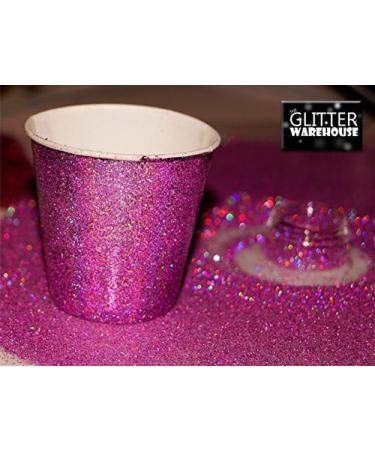 Rose Pink Holographic Glitter (.008) - 10g Jar for Makeup, Body Tattoo, Nail Art - Buy Online on GoSupps.com