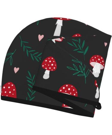 Amanita Mushroom Microfiber Hair Towel | Super Absorbent Coral Velvet Wrap for Long Curly & Thick Hair - Quick Dry for Women - Buy Online on GoSupps.com