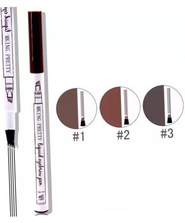 FOMIYES 8 pcs Makeup #chestnut Eyebrow Pencil Natural Pen Fine #brown Grey #black Liquid #dark Long-lasting 1 count (Pack of 1) As Shownx2pcs - Buy Online on GoSupps.com