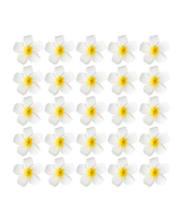 Milist hair styling accessories bridal hair clips plumeria flower clips Hawaiian plumeria flower hair needles for women girls yellow women's accessories flower hair jewelry