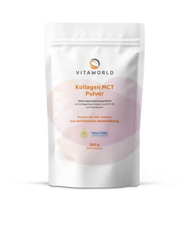 Vitaworld Poudre de collag ne MCT Grassfed 30 portions issue d'un levage de p turage certifi complexe de collag ne bioactif de qualit sup rieure solubilit optimale du collag ne