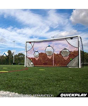QuickPlay PRO Soccer Goal Target Net - 12x6' with 7 Scoring Zones for Shooting Practice - Buy Online on GoSupps.com