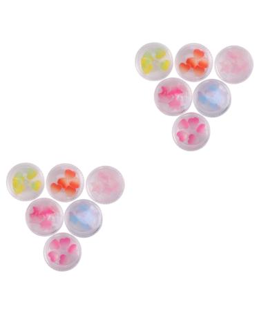 Housoutil 2 Sets Ceramic Slices Nail Art Sticker Nail Art Slices Diy Nail Art Accessories Dog Treat Jar Nail Sticker Pink Bow Headband Resin Phone Charm Makeup Heart 3d 4X4X2cmx2pcs As Shown Ax2pcs
