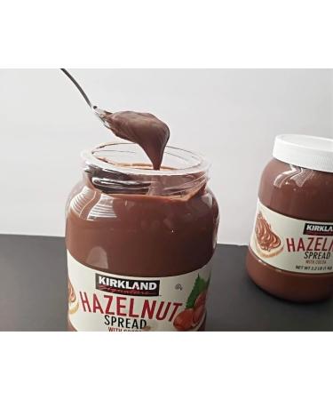 Kirkland Signature Hazelnut Spread - With Cocoa - Kosher - Palm Oil Free - Melts in your Mouth - 2 x 1kg - Buy Online on GoSupps.com