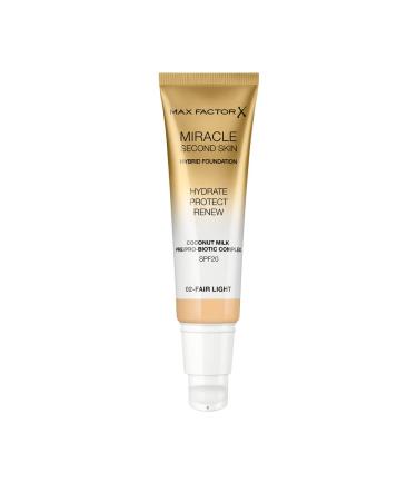 Max Factor Miracle Second Skin Hydrating Foundation 02 Fair-Light - 30ml - Buy Online on GoSupps.com