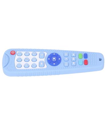 Baby Remote Control Teether Toy Baby Teether Toy Attracts Various Buttons for Home Use (Blue)