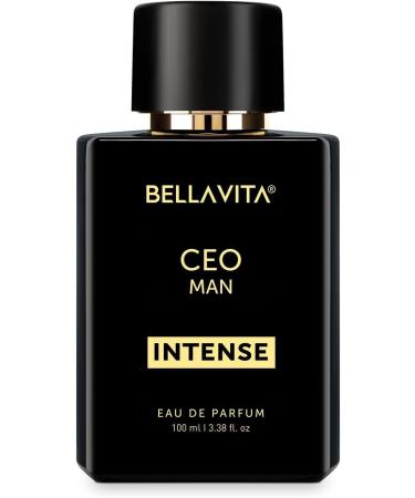 Be'lla Vita CEO MAN Intense Eau De Parfum (3.38 fl. Oz.) | Perfume for men: Bergamot Lavender Orchid Woody & Musky Vegan & Cruelty-Free.
