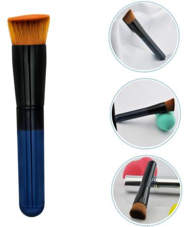 Ipetboom Inclined Flat Head Makeup Brush Makeup Brush Tool Brush for Makeup Doll Cake Pan Foundation Makeup Mahjong Earrings Women Makeup Powder Brush Miss Artificial Fiber Blush Cosmetic 11.5x2cm Black - Buy Online on GoSupps.com