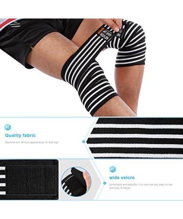 Yosoo Knee Wraps Patella Brace Support - Compression Sleeve for Gym Weightlifting Running & Sports - Adjustable Straps for Men & Women - Buy Online on GoSupps.com