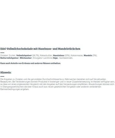  merci merci Table chocolate - almond nuts - 15 x 100 g - 4 small thin plates - Buy Online on GoSupps.com