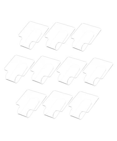 FRCOLOR FRCOLOR 10 Piece Transparent Acrylic Makeup Mixing Palette Compact Handy Foundation Tray for Precise Color Mixing Nail Art Lightweight Easy to Clean