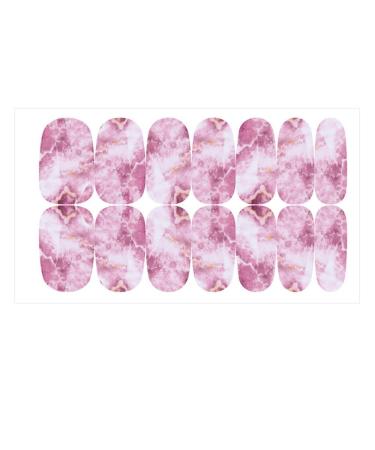 1 Sheet Fashion Waterproof Women Self-Adhesive Marble Printed Nail Art Decals Nail Stickers Tips Manicure Kit(1)