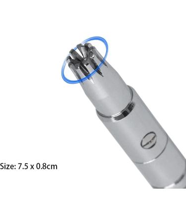 Buy Stainless Steel Nose Hair Trimmer - Manual Ear & Nose Shaver for Men | Washable Face Care Tool - Buy Online on GoSupps.com