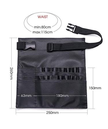 Dfieer 22 Bags Professional Makeup Brush Bag with Artist Belt Strap for Women - Perfect for Makeup Artists & Enthusiasts - Buy Online on GoSupps.com