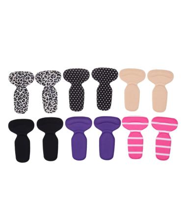 FOMIYES 6 Pairs Back Heel Pads Heel Grips Liner Back Heel Inserts Back Heel Cushion for Back Heel Cushion Pads Heels Cushioning Pads Shoe Inserts for Heels Do Not Follow Miss Half Size Pad As Shown Medium
