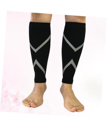 Mobestech Compression Socks - Calf Sleeves for Football & Night Runs | Large Black - Buy Online on GoSupps.com