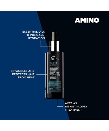 TRUSS Night Spa Serum Bundle: Overnight Hair Treatment with Amino Miracle & Heat Protectant Spray - Buy Online on GoSupps.com