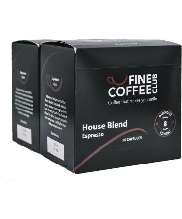 Fine Coffee Club - House Blend Nespresso Compatible Capsule (Box of 50) - Buy Online on GoSupps.com