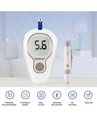 Blood Glucose Monitor G-427B Testing Kit with 100 Strips & Lancets - Portable Home Blood Sugar Test Kit (Upgraded Needle) - Monitor Set - Buy Online on GoSupps.com