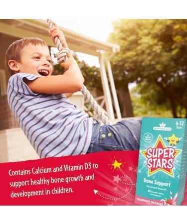 Natures Aid Super Stars Bone Support 4-12 Years 60 Chewable Tablets - Buy Online on GoSupps.com