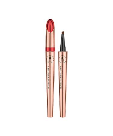 Eyebrow Pencil Eyebrow Pen with 4-Fork Tip Precise Brush Creates Natural Looking Brows Eye Brow Pencils for Women (Brown)