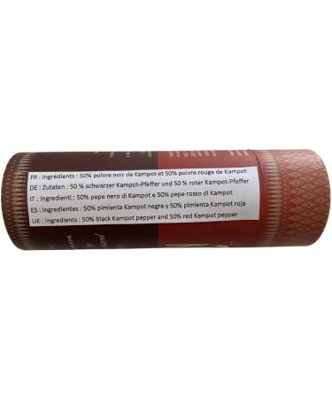 Khla - Organic Kampot Black & Red Pepper Blend - Pepper Tube Grains 120g - Limited production - Asian spice - Cambodia origin - Buy Online on GoSupps.com