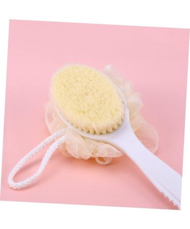 Healvian Shower Brush - Body Bath Scrubber & Massage Brush | Soft Back Loofah Scrubber Towel - White - Buy Online on GoSupps.com