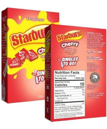 Star-burst Drink Mix All Pink Strawberry Cherry and Blue Raspberry Singles to go Zero Sugar Juice Drink Mix Low Calorie Drinks 3 Boxes with 6 Packets Each (Pack of 3) - Buy Online on GoSupps.com