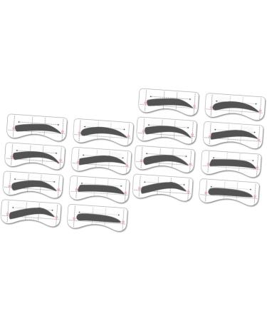 FOMIYES 64 Pairs 8 Eyebrow Shaping Tools Kits Molds Eyebrow Card Eyebrow Stickers Conjoined Eyebrow Powder - Buy Online on GoSupps.com