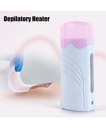 Double Depilatory Heater & Portable Wax Roller Set | Jelly Wax for Armpit & Bikini Hair Removal | 2 Wax Cartridges & 100 EU Plugs 220V - Buy Online on GoSupps.com
