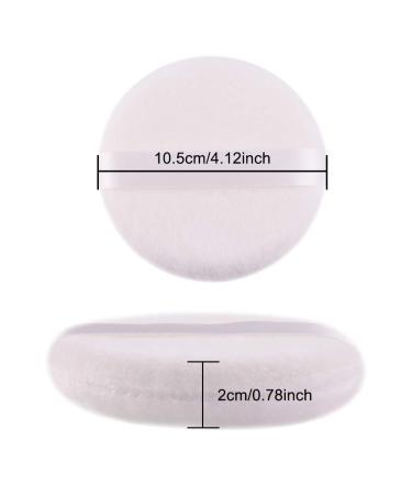 3 Pack Large Powder Puff Set with Metal Box - Smooth Soft Puffs for Loose Body Powder - Buy Online on GoSupps.com