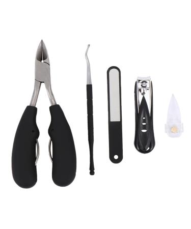FOMIYES 1 Nail Trimming Set Manicure Tools Professional Pedicure Tool Nail Trimmer Set Stainless Steel Nail Clippers Trimmer for Men Nail for Men Nail Trimming Kit Toenail 13X7.8cm Black