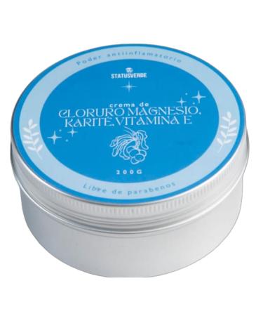 STATUS VERDE Natural moisturizing body cream with MAGNESIUM CHLORIDE shea butter and vitamin E to reduce muscle inflammation relieve cramps relax the skin remove bruises refresh and soften