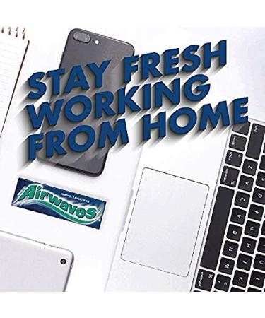 Airwaves Extreme Sugarfree Chewing Gum - Menthol Freshness 30x10 Piece Packs (420g) - Single Menthol & Eucalyptus Flavored Gum - Buy Online on GoSupps.com