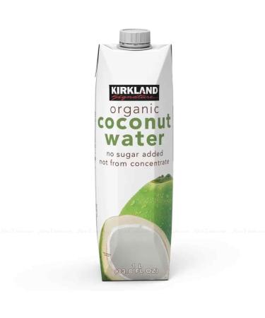Kirkland Signature Organic Coconut Water Palm Tree No Sugar Carton Pack 9x1Litre - Buy Online on GoSupps.com