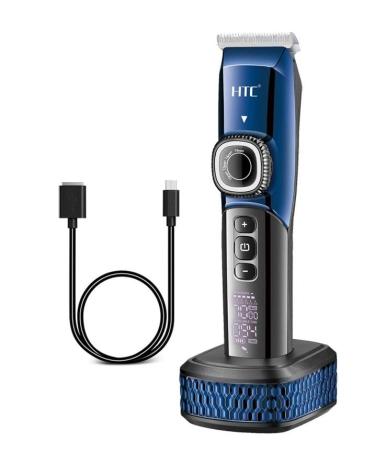 Cordless Hair Clipper Set Rechargeable Electric Hair Trimmer Waterproof Grooming Kit with LED Display Titanium Ceramic Blade Hair and Beard Trimmer 2-in-1 for Men Kids and Professional Barbers