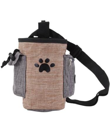 Dog Treat and Toy Pouch with Poop Bag Dispenser Hands-Free with Waist Belt & Clip for Dog Training (BLUE/PINK/BEIGE) - Buy Online on GoSupps.com