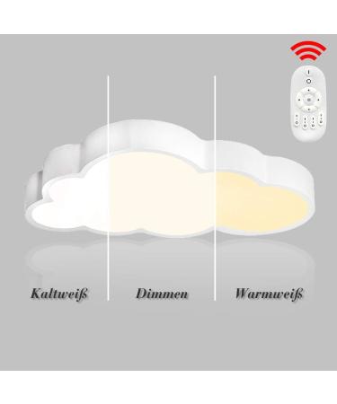 Uisebrt LED Cloud Ceiling Lamp | 48W Ultra-Thin Dimmable Light for Kids & Baby Rooms | Remote Control | Creative Design - Buy Online on GoSupps.com