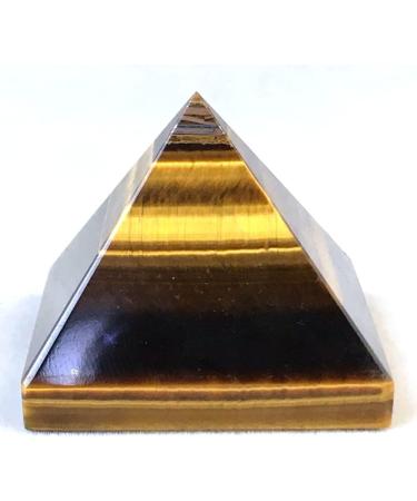 Natural Crystal Rough Natural Crystal Gemstone Pyramid Healing Tiger Eyes Stone Pyramid for Home Decoration - Buy Online on GoSupps.com