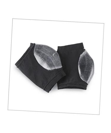Beavorty Cracked Heel Socks Heel Sleeves for Cracked Heels Dry feet Socks Heel Protectors for high Heel Shoes spa Socks Foot Sock Black Heel Open Toe Socks Black Gel moisturizing Insole