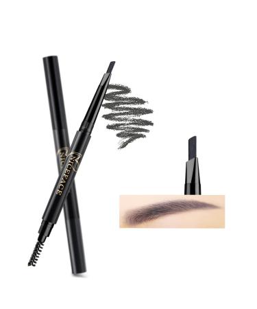 Eyebrow Pencil Gray Double Ended Precision Waterproof Brow Cruelty Free(Gray 5)