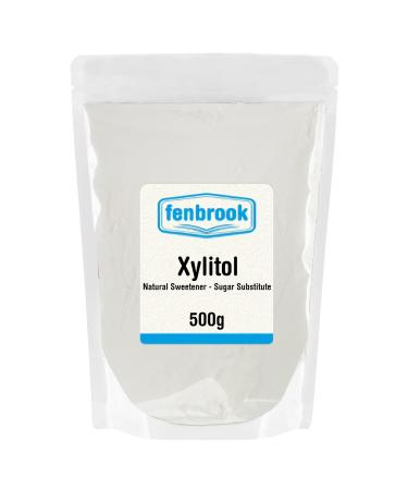 Xylitol Sweetener 500g by Fenbrook Natural Sweetener Sugar Substitute Gluten Free Keto Friendly Non-GMO