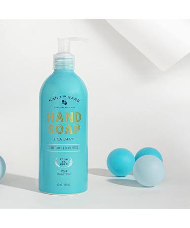 Hand in Hand 10 Fl Oz Nourishing Liquid Hand Soap Sweet Mint & Eucalyptus Sea Salt Scent - 4 Pack - Buy Online on GoSupps.com