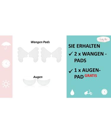 2in1 Sandy Skin Reusable Cheek Folds Pads & Free Eye Pads | Anti-Fold Solution for Face & Eyes | Global Shipping - Buy Online on GoSupps.com