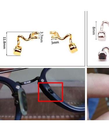 Efarma Gold Glasses Bracket - Metal Insert Nose Padding Arm Replacement - Glasses Repair Set - 1 Pair - Buy Online on GoSupps.com