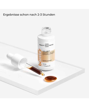 Self-Brown Booster Serum by Beautymates 20ml Vegan Tanning Solution with Aloe Vera for Stain-Free Summer Tan | 120 Applications - Buy Online on GoSupps.com