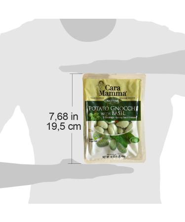 Mantova Cara Mamma Basil Potato Gnocchi Pasta 16oz (Pack of 6) - Authentic Italian Recipe - Buy Online on GoSupps.com