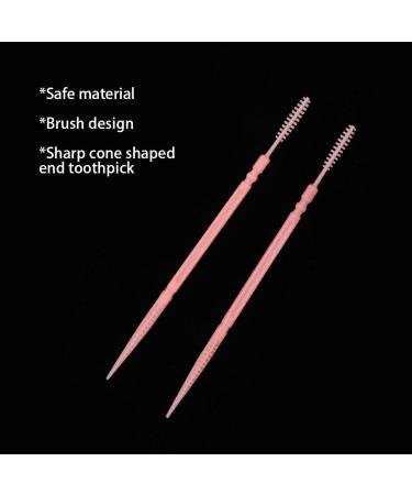 Verdant Touch Oral Care Toothpicks - Double Head Dental Floss Picks 1100 Pieces Box Pink Tooth Cleaning Tools - Buy Online on GoSupps.com